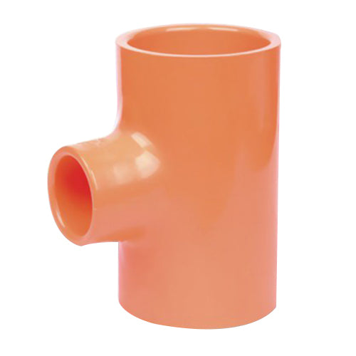 2" x 1-1/2" CPVC Fire Sprinkler Reducing Tee (Socket x Socket x Socket) - Tyco