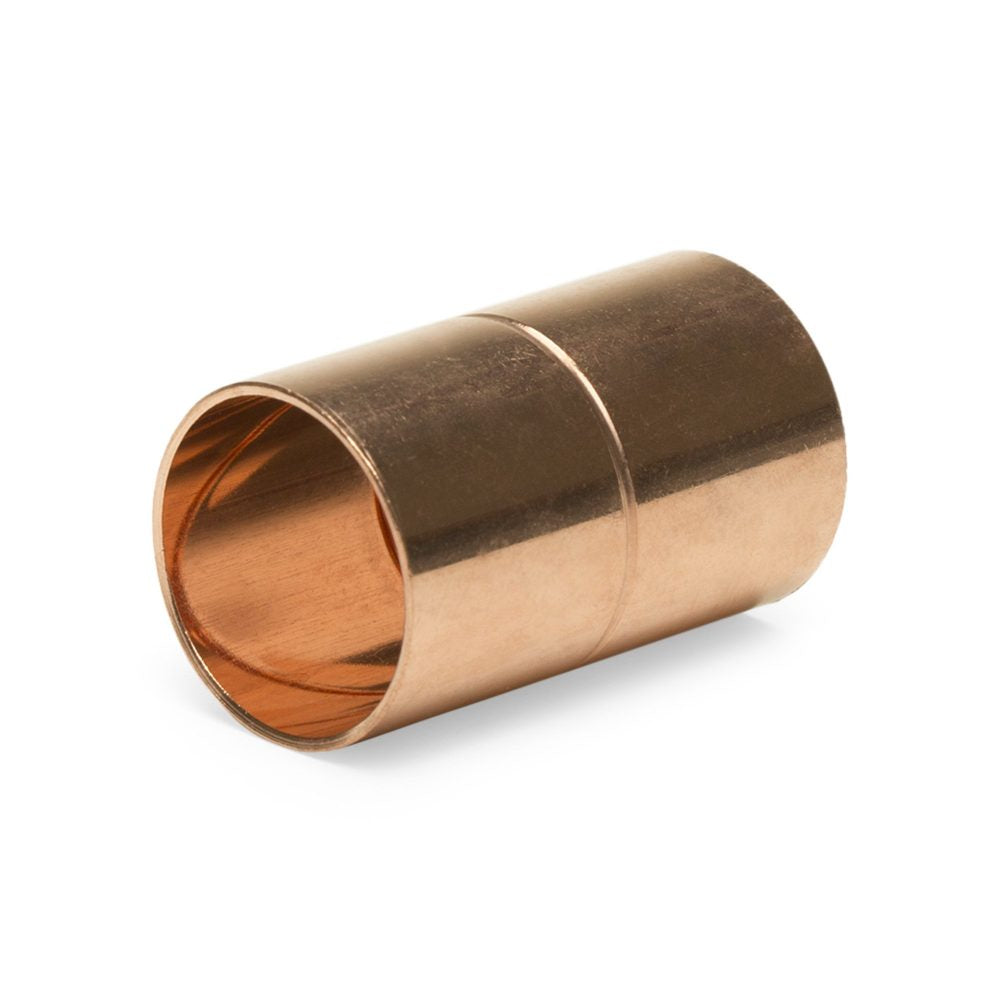 1/2" Copper Coupling W/ Rolled Stop (CXC)