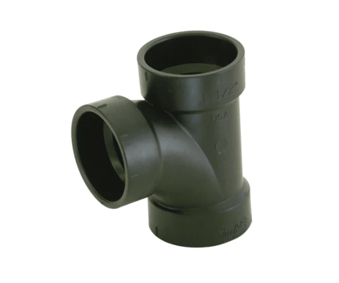 4" ABS Sanitary Tee (Hub x Hub x Hub)