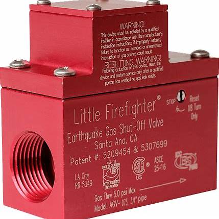 Little Firefighter AGV-125 Seismic Gas Shut-Off Valve – 1-1/4" Horizontal