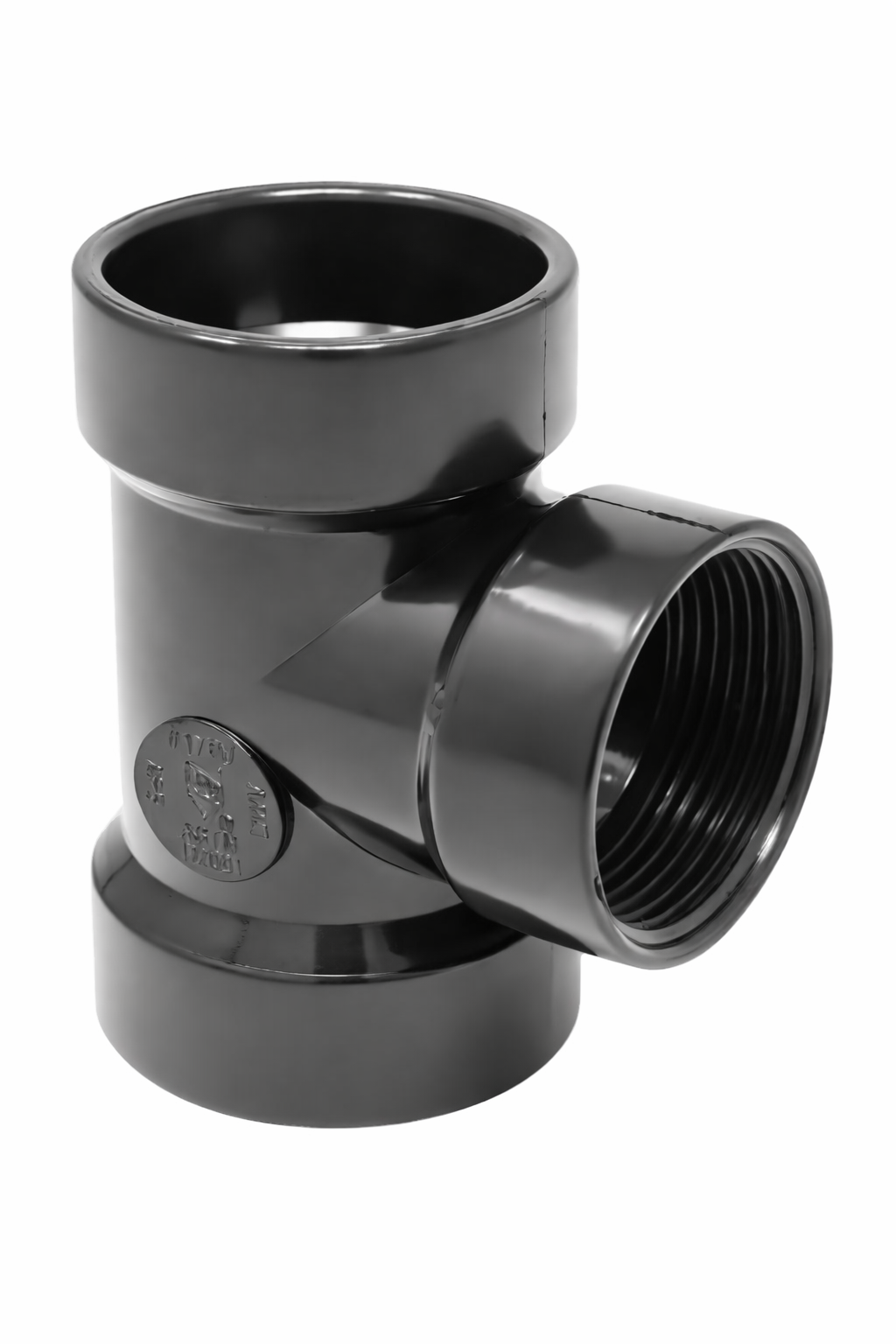 4" ABS Cleanout Tee (Hub x Hub x FIP)