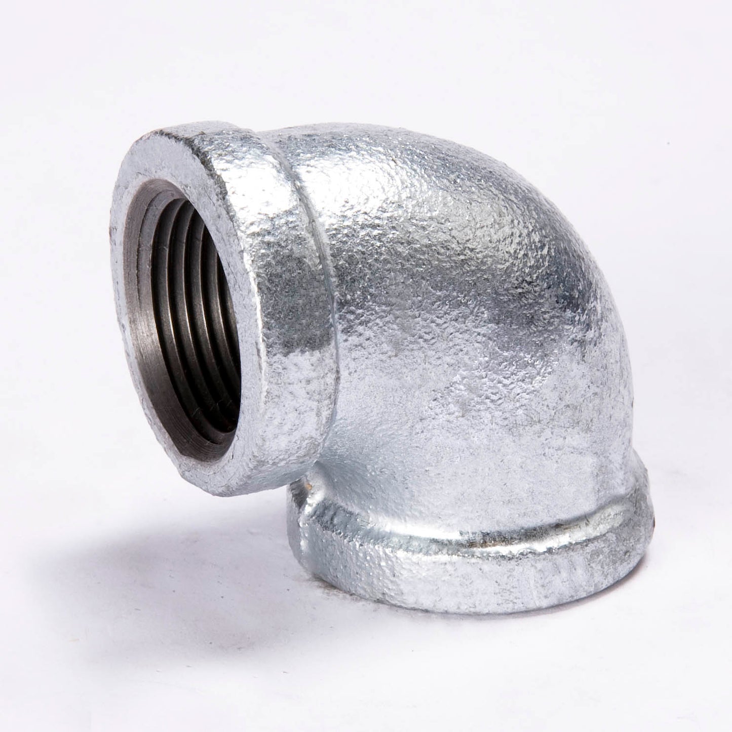 2" Galvanized 90° Elbow – NPT Female Threaded, Class 150 Malleable Iron
