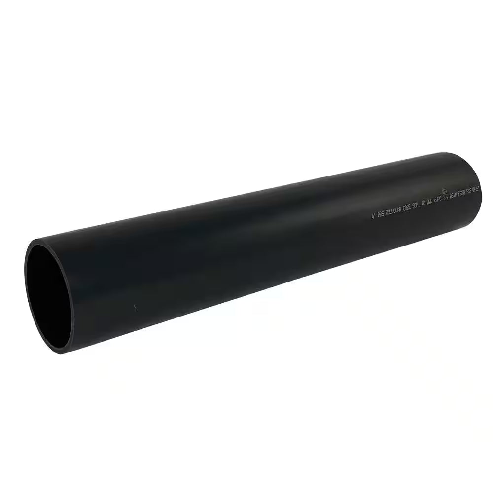 4" ABS DWV Pipe - 10 ft Length