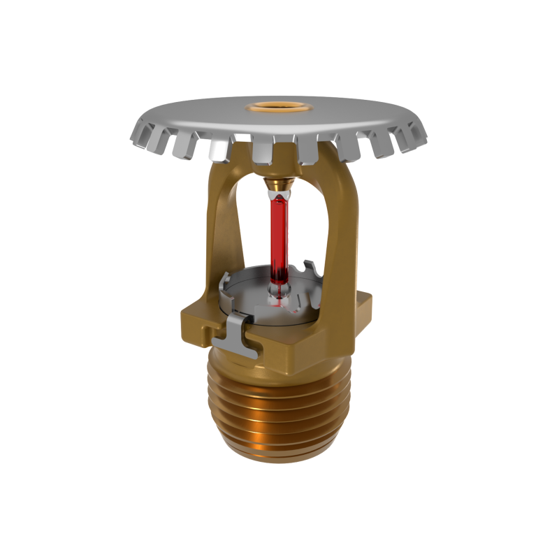 Viking XT1 VK3001 5.6K Brass Upright Fire Sprinkler (155°F, Quick Response)
