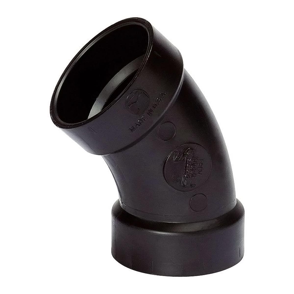 6" ABS 45 Elbow (Hub x Hub)