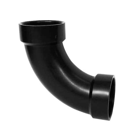 ABS DWV 90 elbow fitting 1-1/2 inch hub x hub

