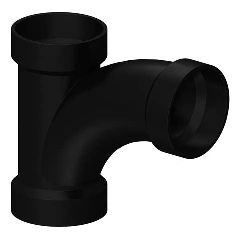 2" × 2" × 1-1/2" ABS DWV Combination Wye and 1/8 Bend (Hub x Hub)