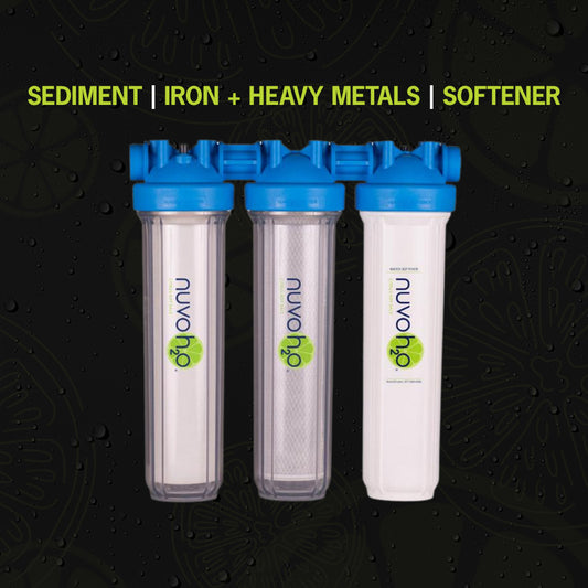 Nuvo H2O Manor Trio Water Softener- Sediment + Iron