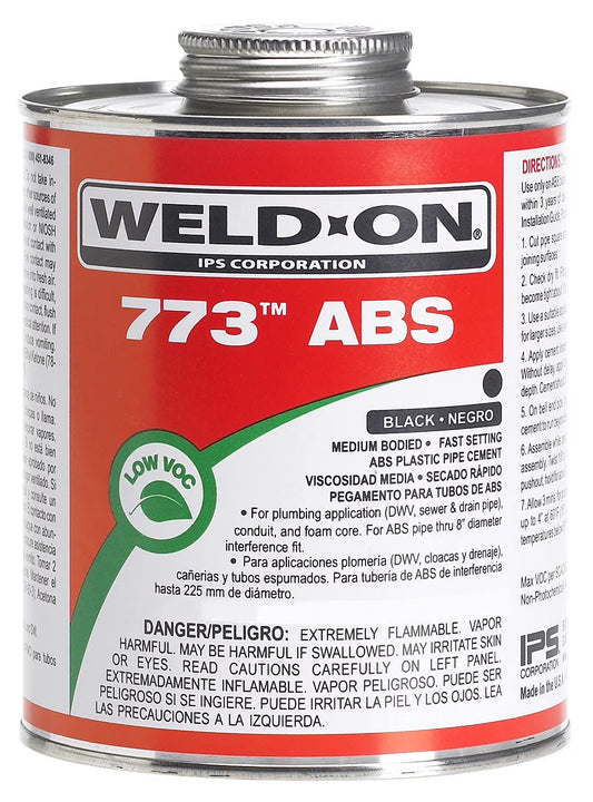 Weld-On ABS Solvent Cement for ABS Pipe & Fittings
