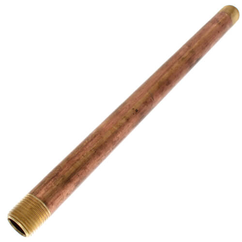 1" × 11" Brass Nipple (Threaded Both Ends)