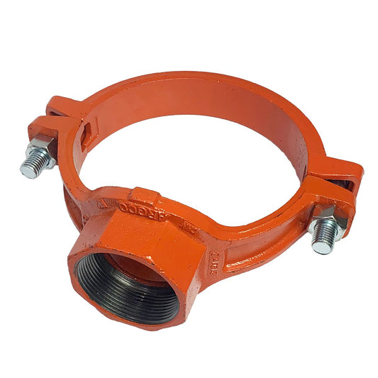 8 x 4" Grooved Mechanical Tee (Threaded Outlet)